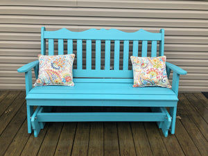 A & L Furniture Recycled Plastic Poly Royal English Glider Glider