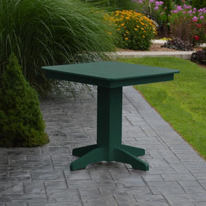 A & L Furniture Recycled Plastic Square Dining Table Table 33" / Aruba Blue