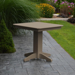 A & L Furniture Recycled Plastic Square Dining Table Table 33" / Aruba Blue