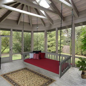 A & L Furniture VersaLoft Mission Hanging Daybed with Chain Daybed Twin / Unfinished