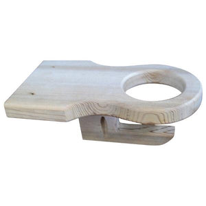 A & L Furniture Western Red Cedar Cupholder Cup Holders Unfinished