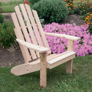 A & L Furniture Western Red Cedar Kennebunkport Adirondack Chair Adirondack Unfinished