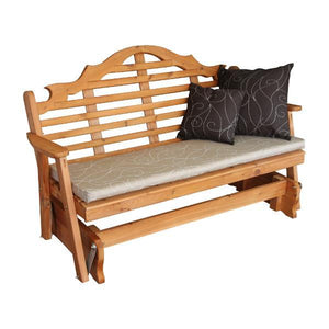 A & L Furniture Western Red Cedar Marlboro Glider Glider 4ft / Unfinished