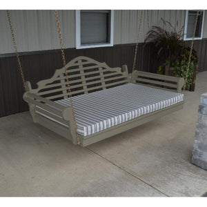 A & L Furniture Yellow Pine Marlboro Swing Bed Size 6ft and 75” Swing Beds 6ft / Unfinished / No