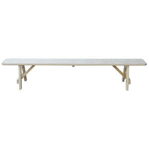 A & L Furniture Yellow Pine Traditional Bench – Size 5ft, 6ft, 8ft Picnic Bench 5ft / Unfinished