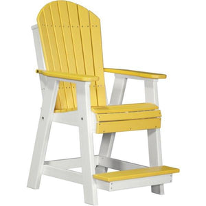 Adirondack Balcony Chair Adirondack Chair Yellow & White