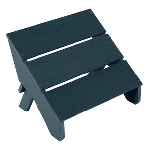 Adirondack Barcelona Modern Folding Ottoman Ottoman Federal Blue