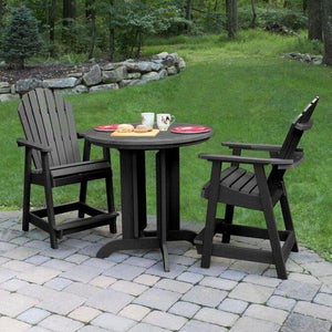 Adirondack Hamilton 3pc Round Counter Height Outdoor Dining Set Dining Set