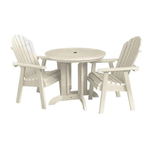 Adirondack Hamilton 3pc Round Dining Set Dining Set Whitewash