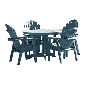 Adirondack Hamilton 5pc Round Dining Set Dining Set Nantucket Blue
