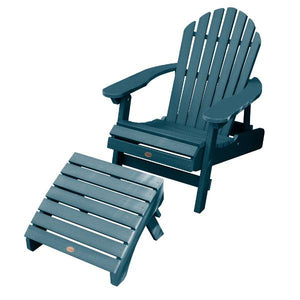 Adirondack Hamilton Folding & Reclining Chair with Folding Ottoman Outdoor Chair