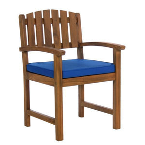 All Things Cedar 5-Piece Oval Dining Chair Set & Cushion dining set Blue
