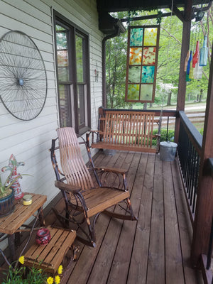 Amish Hickory Porch Swing Porch Swing