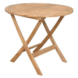 Anderson Teak Chester 32" Round Folding Picnic Table Folding Table
