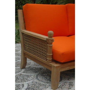 Anderson Teak Riviera Luxe 7-Pieces Modular Set With Square Tables Seating Set