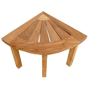 Anderson Teak Shower Stool Corner Shower Stool