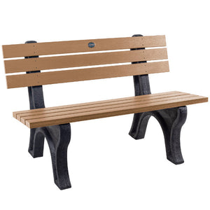 Aurora Traditional Park Bench Dining Set 4 ft / Toffee