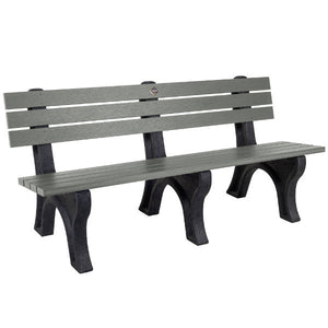 Aurora Traditional Park Bench Dining Set 6 ft / Coastal Teak