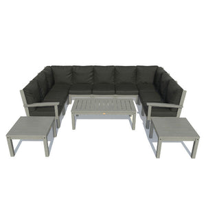 Bespoke Deep Seating 12 pc Sectional Sofa Set with Conversation and 2 Side Table Sectional Set