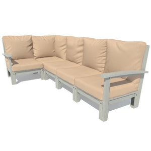 Bespoke Deep Seating 5 pc Sectional Set Sectional Set Driftwood / Coastal Teak