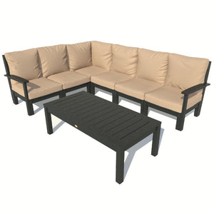 Bespoke Deep Seating 7 pc Sectional Sofa Set with Conversation Table