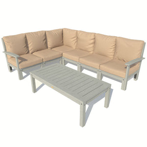 Bespoke Deep Seating 7 pc Sectional Sofa Set with Conversation Table
