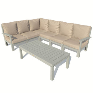 Bespoke Deep Seating 7 pc Sectional Sofa Set with Conversation Table