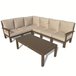 Bespoke Deep Seating 7 pc Sectional Sofa Set with Conversation Table