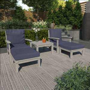 Bespoke Deep Seating Chaise Set with Side Table Chair