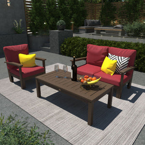 Bespoke Deep Seating Loveseat, Chair and Conversation Table Chair