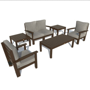 Bespoke Deep Seating Loveseat, Set of Chairs, Conversation and 2 Side Table Chair Stone Gray / Weathered Acorn