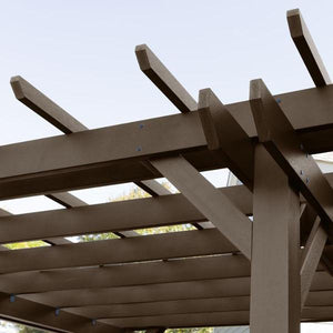 Bodhi Pergola (12 x 12) with 2 Weatherly 4ft Swings Swing