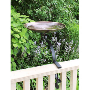 Burnt Copper Birdbath Birdbath