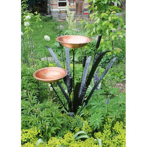 Cattail Birdbath Birdbath