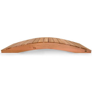Cedar Garden Bridge with Side Rails Garden Bridge