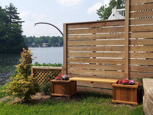 Cedar Planter/Bench Set Bench Set