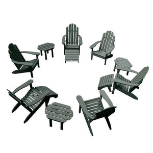 Classic Westport Adirondack Fireside Set Conversation Set Charleston Green