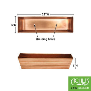 Copper Plated Flower Box Flower Box