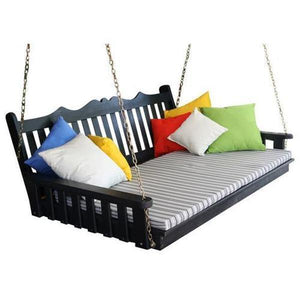 Yellow Pine 75" Twin Mattress Royal English Garden Swingbed
