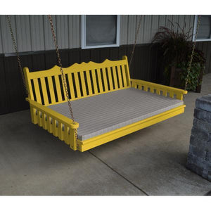 Yellow Pine 75" Twin Mattress Royal English Garden Swingbed