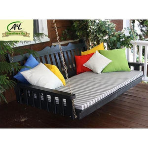 Yellow Pine 75" Twin Mattress Royal English Garden Swingbed