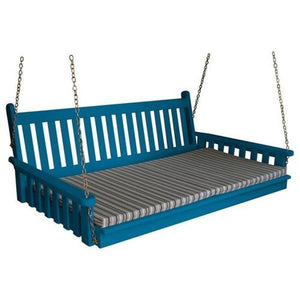 Yellow Pine 75" Twin Mattress Traditional English Swingbed - The Charming Bench Company
