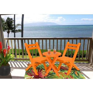 Coronado Folding Poly Bistro Set - The Charming Bench Company
