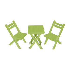 Coronado Folding Poly Bistro Set - The Charming Bench Company