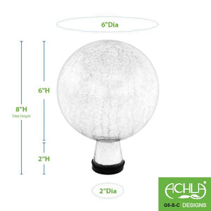 Crackle Glass Gazing Globes