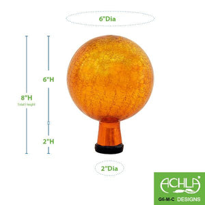 Crackle Glass Gazing Globes