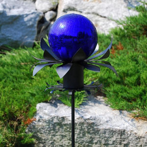 Crackle Glass Gazing Globes