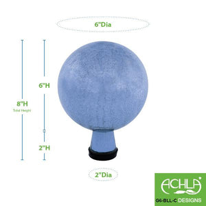 Crackle Glass Gazing Globes