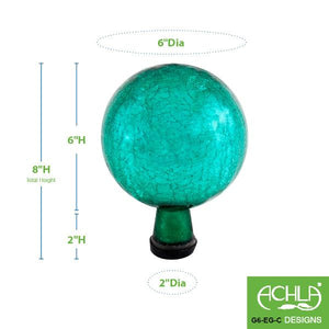 Crackle Glass Gazing Globes