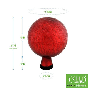 Crackle Glass Gazing Globes